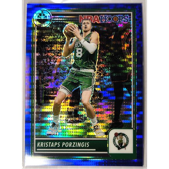 2023-24 NBA Hoops Premium Stock KRISTAPS PORZINGIS #2 Blue Pulsar Prizm 05/75 - Picture 1 of 3